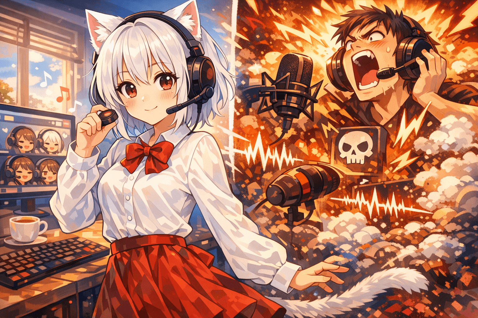 Chat vocale in game: push-to-talk e urla improvvise